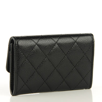 Chanel Caviar Quilted Flap Card Holder Black 3 of 8