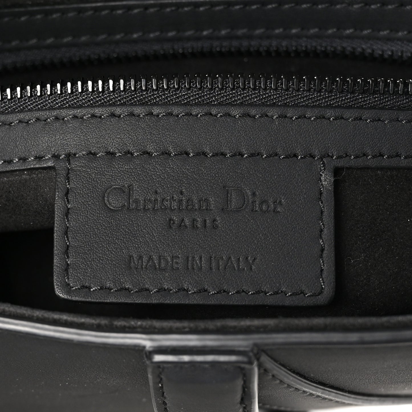 Ultra Matte Calfskin Saddle Bag Black
