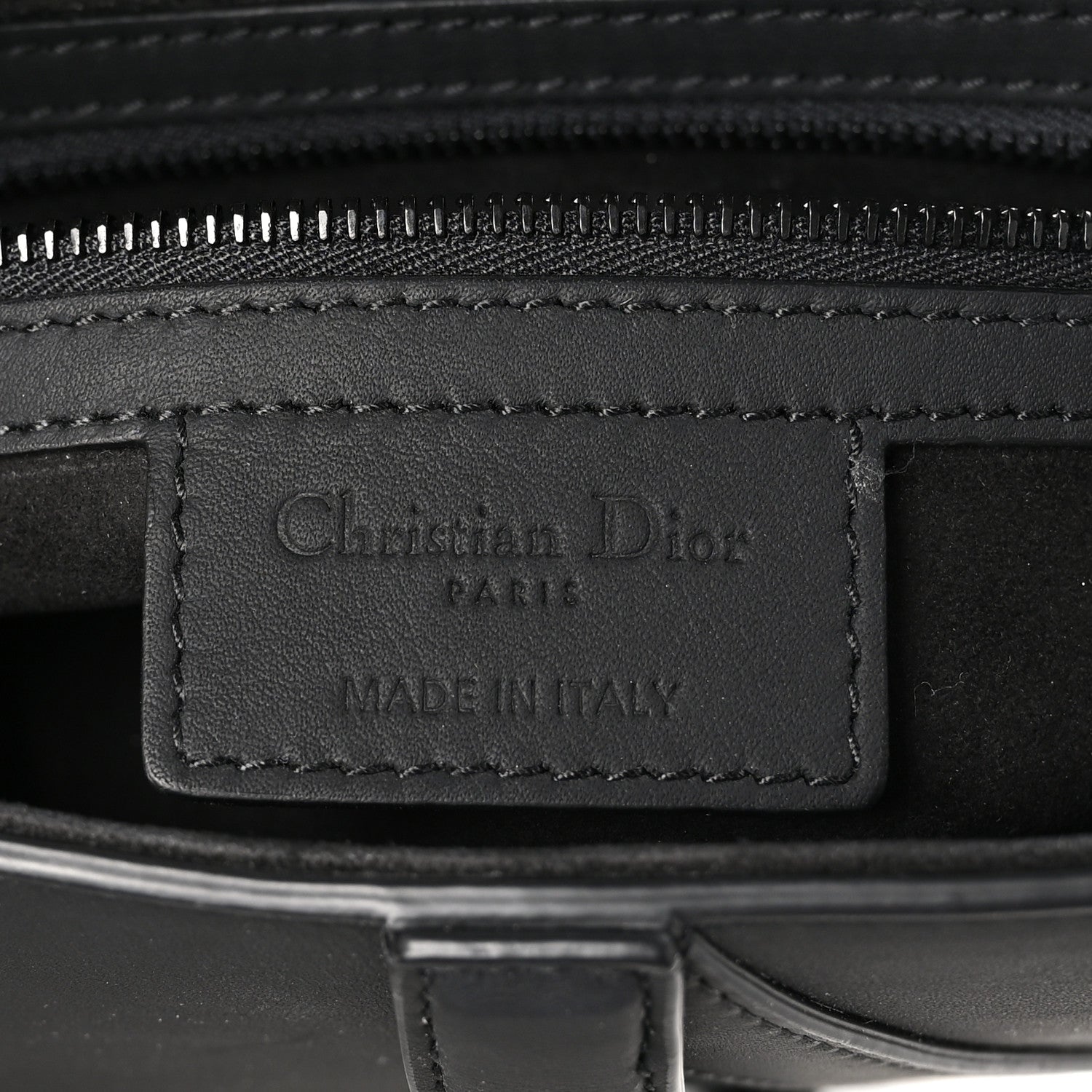 Christian Dior Ultra Matte Calfskin Saddle Bag Black 6 of 10