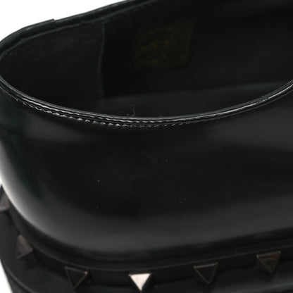 Valentino Garavani Calfskin Rockstud Womens M-Way Derby Loafers 41 Black 11 of 12
