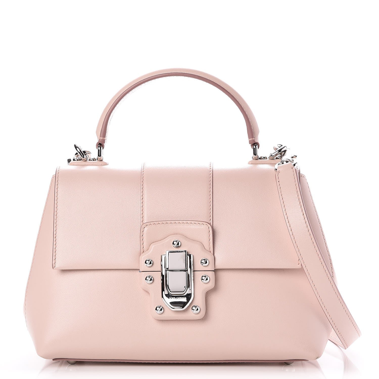 Dolce & Gabbana Calfskin Lucia Small Satchel Pink 1 of 7