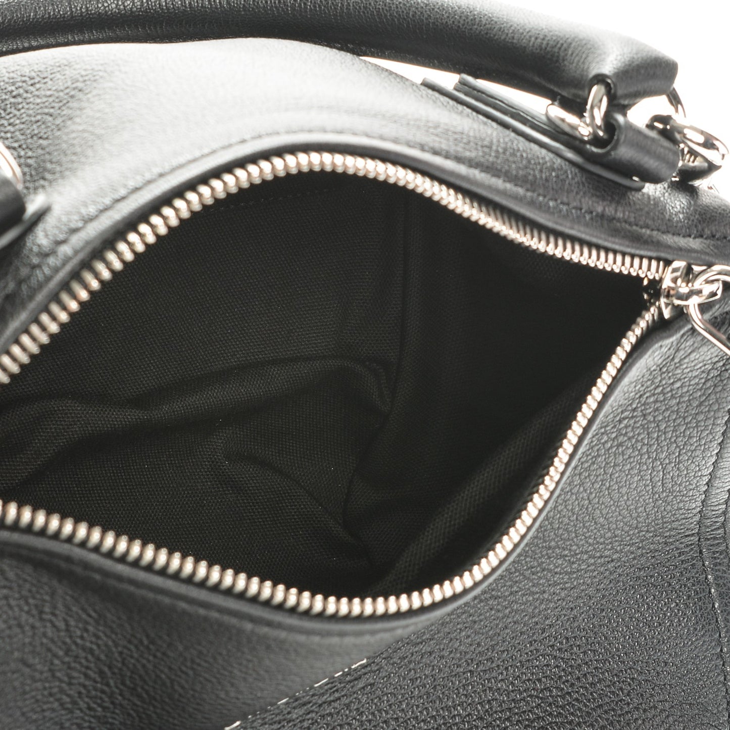 Sugar Goatskin Small Pandora Black