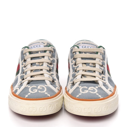 Gucci Cotton GG Monogram Web Womens 1977 Tennis Sneakers 36 Philod Ivory Mystic White 2 of 8