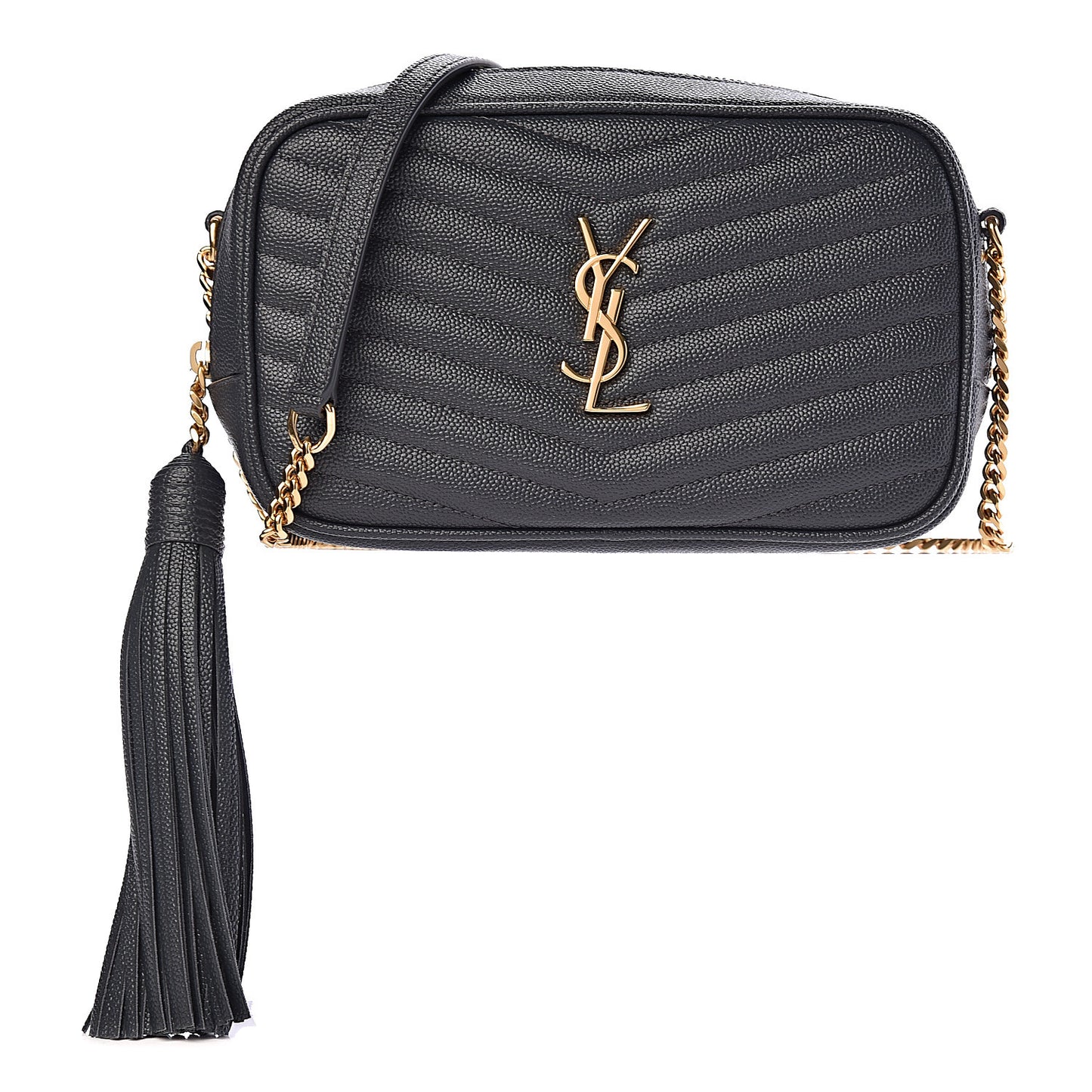 Grain De Poudre Matelasse Monogram Mini Lou Camera Bag Dark Smog