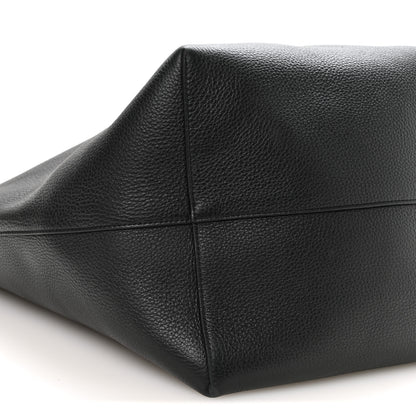 The Row Grained Calfskin Large N/S Park Tote Black 8 of 9