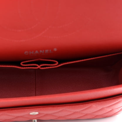 Chanel Caviar Quilted Jumbo Double Flap Red 5 of 9