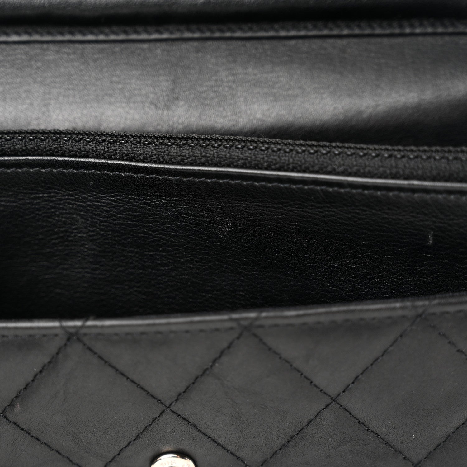 Chanel Aged Calfskin Reissue Wallet On Chain WOC Black 13 of 17