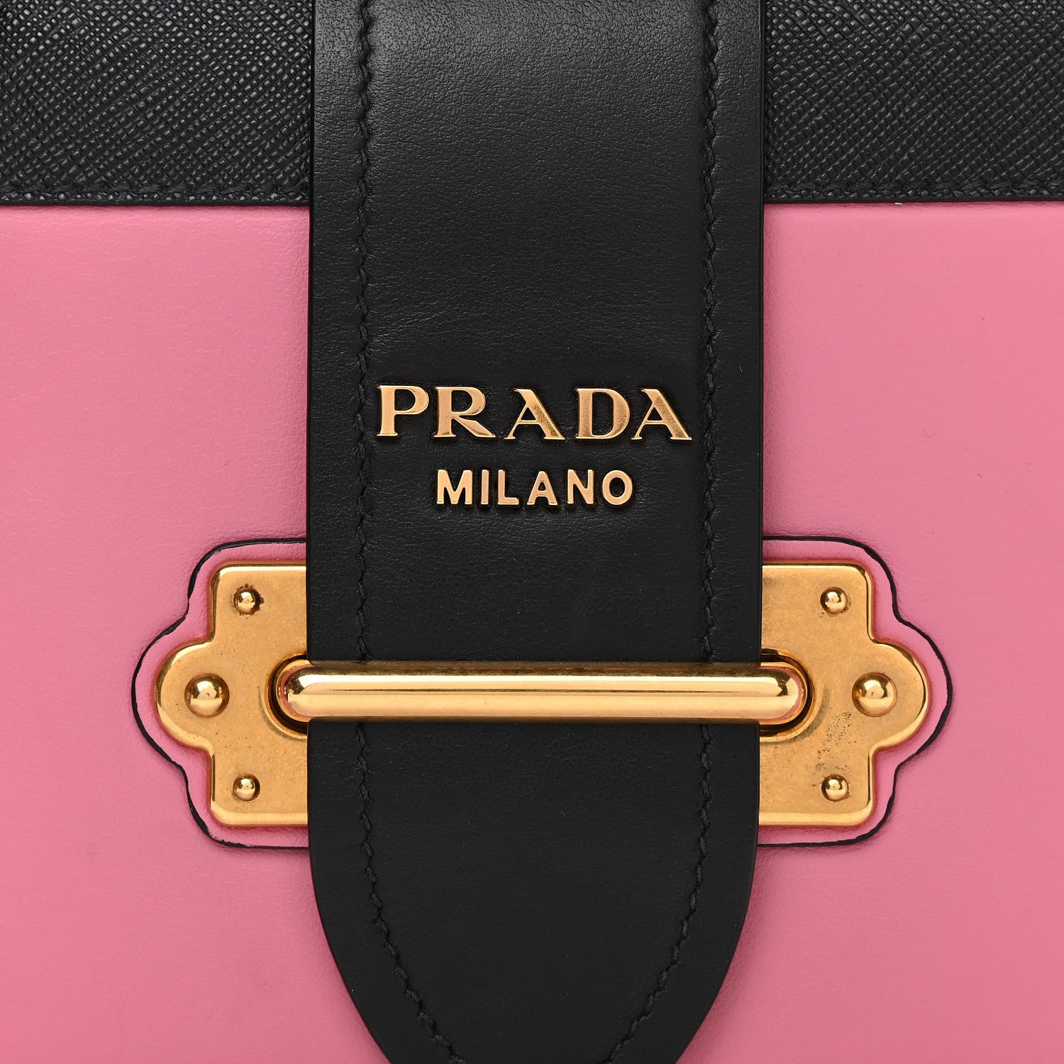 Prada City Calf Saffiano Cahier Bag Geranio Black 7 of 9