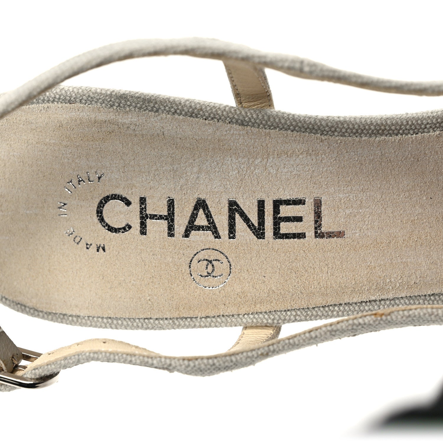 Chanel Canvas Camellia Slingback Sandals 40.5 7 of 7