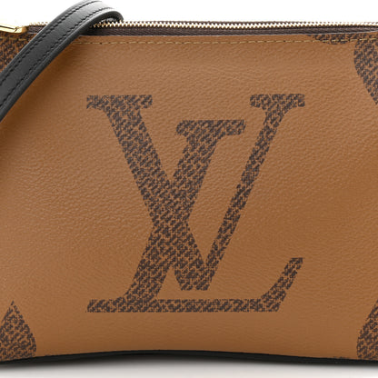 Louis Vuitton Reverse Monogram Giant Double Zip Pochette 8 of 10