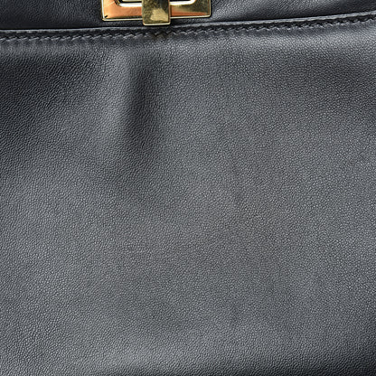 Fendi Nappa Mini Peekaboo Iconic Satchel Black 11 of 12