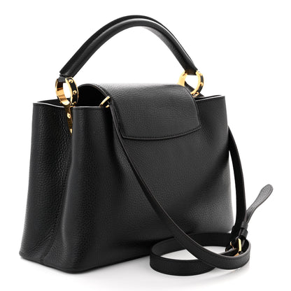 Louis Vuitton Taurillon Capucines PM Black 3 of 11