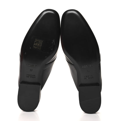 Hermes Goatskin Oz Mules 37 Black 5 of 9