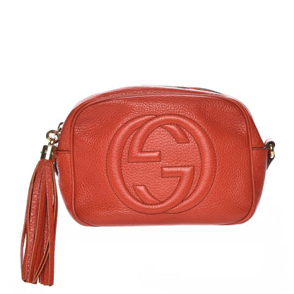 Gucci Pebbled Calfskin Small Soho Disco Bag Sun Orange 1 of 10