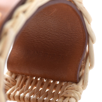 Hermes Wicker Barenia Medor Picnic Cuff Bracelet T3 Fauve 5 of 6