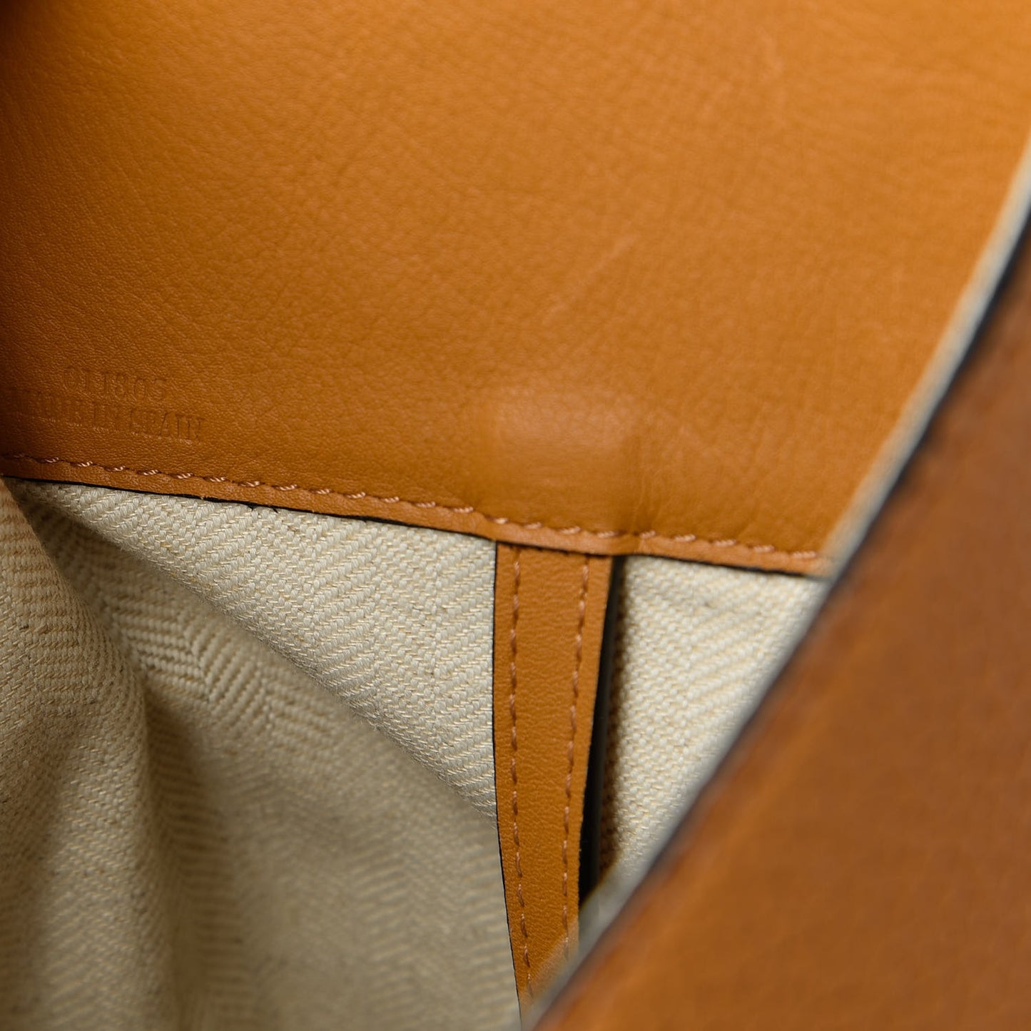 Calfskin Medium Hammock Shoulder Bag Tan White