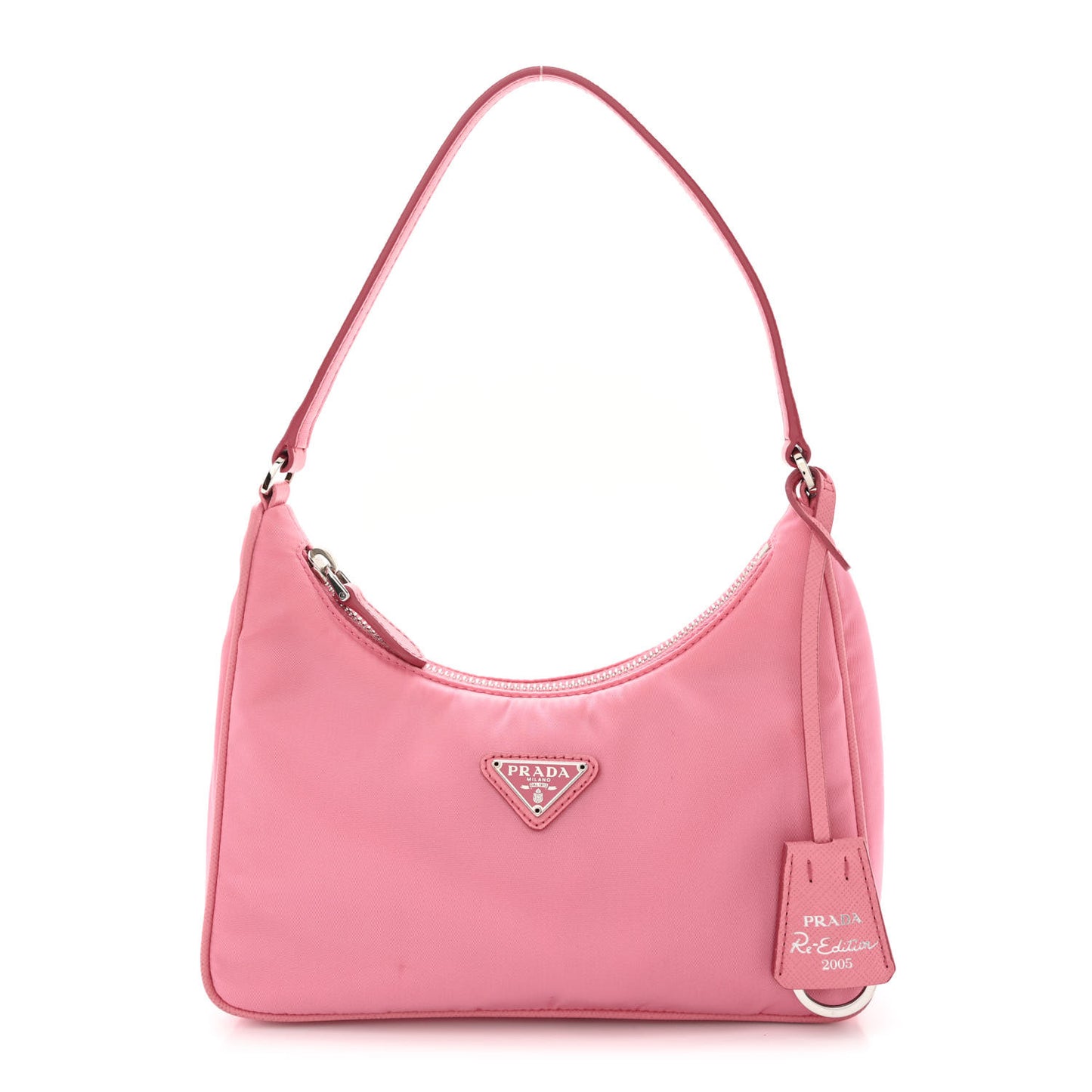 Re-Nylon Saffiano Mini Re-Edition 2005 Bag Rosa