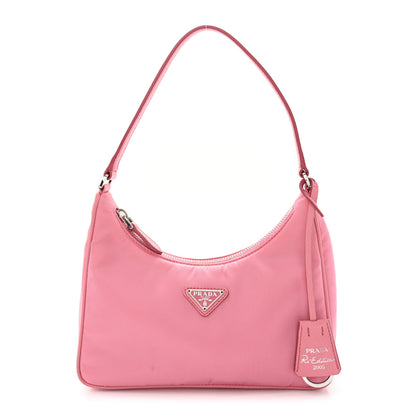 Prada Re-Nylon Saffiano Mini Re-Edition 2005 Bag Rosa 1 of 13