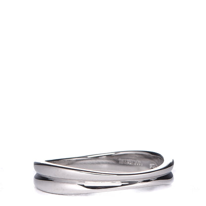 Tiffany 18K White Gold 3.5mm Wave Band Ring 49 5 3 of 4