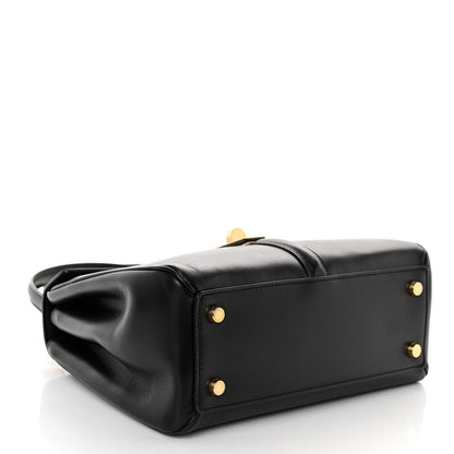 Celine Satinated Calfskin Small 16 Top Handle Bag Black 4 of 11