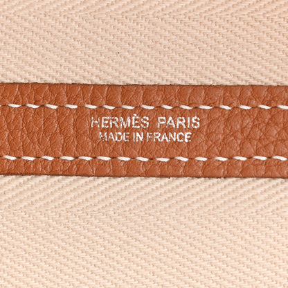 Hermes Grand Chevron Weave Negonda Garden Party 36 MM Tote Craie Gold 6 of 12