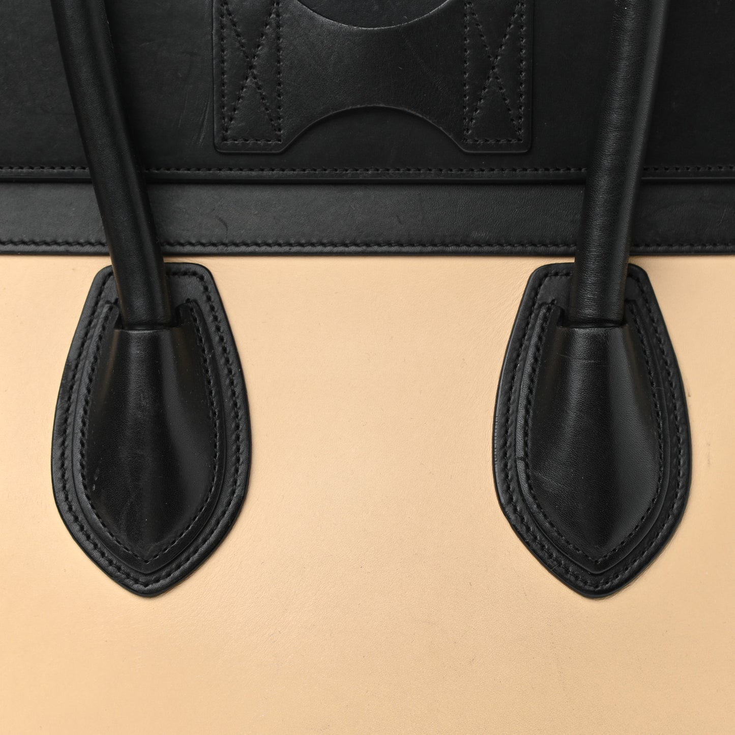 Satin Calfskin Mini Tri-Color Luggage Seashell