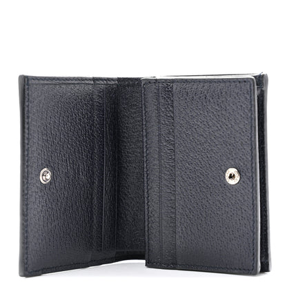 Gucci GG Supreme Monogram Textured Dollar Calfskin Web Ophidia Card Case Beige Blue 5 of 8