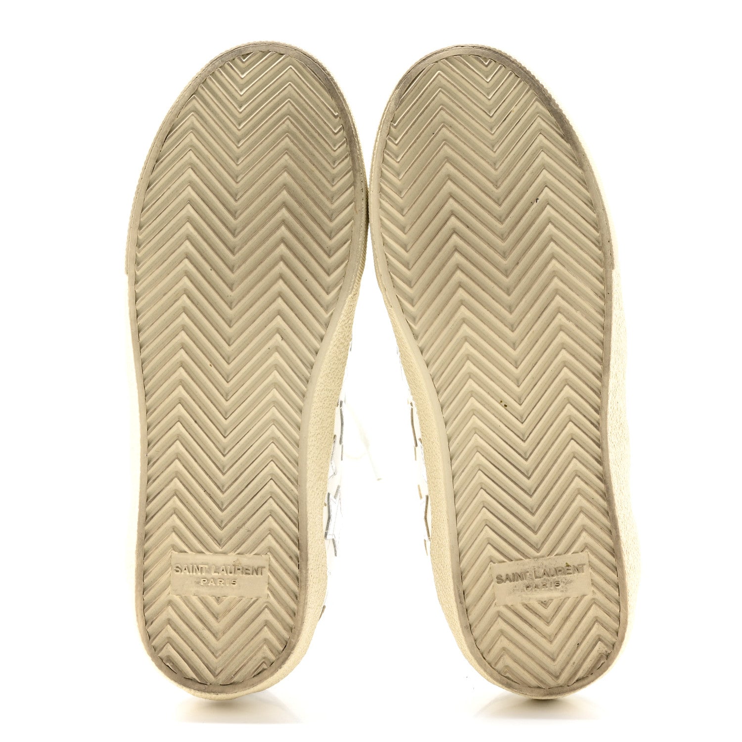 Saint Laurent Nappa Star Court Sneakers 35 Off White 6 of 13