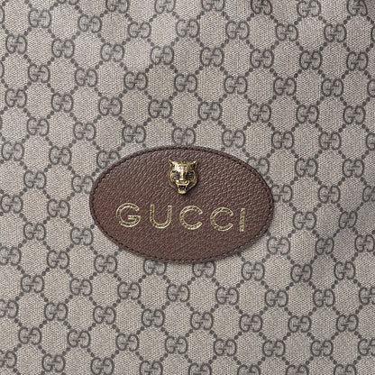 Gucci GG Supreme Monogram Neo Vintage Drawstring Backpack Beige New Acero Crop 10 of 10