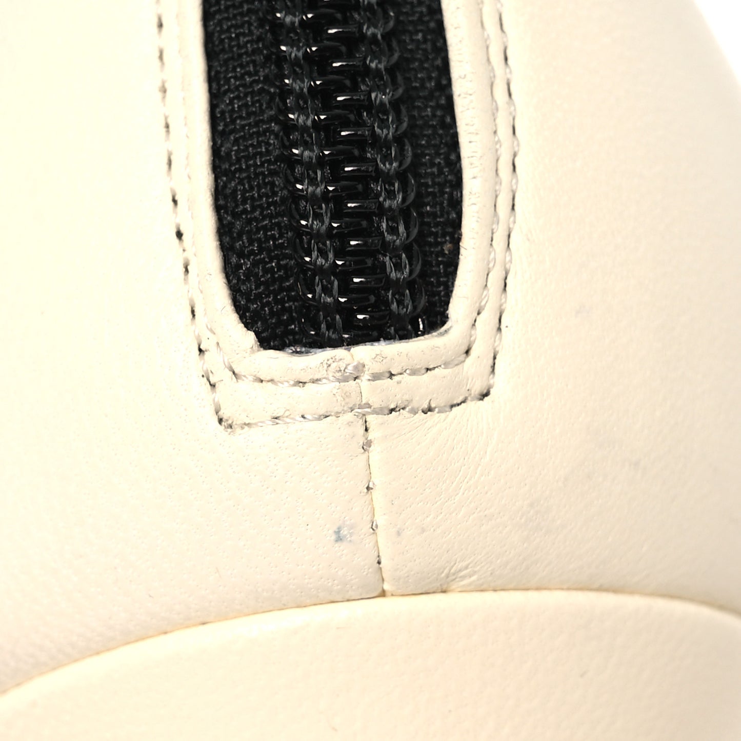 Lambskin Booties 37 Black White