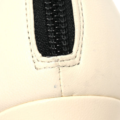 Chanel Lambskin Booties 37 Black White 12 of 12