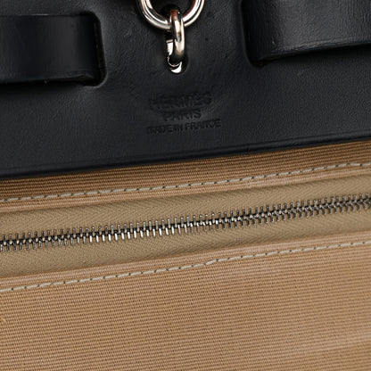 Hermes Vache Hunter Toile Herbag Zip 31 PM Trench Bleu Indigo 7 of 21