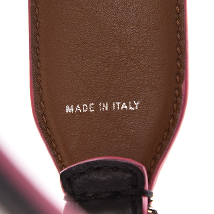 Fendi Vitello Dolce Plexiglass Bi-Color Studded Strap You Black Brownie Multicolor 4 of 5