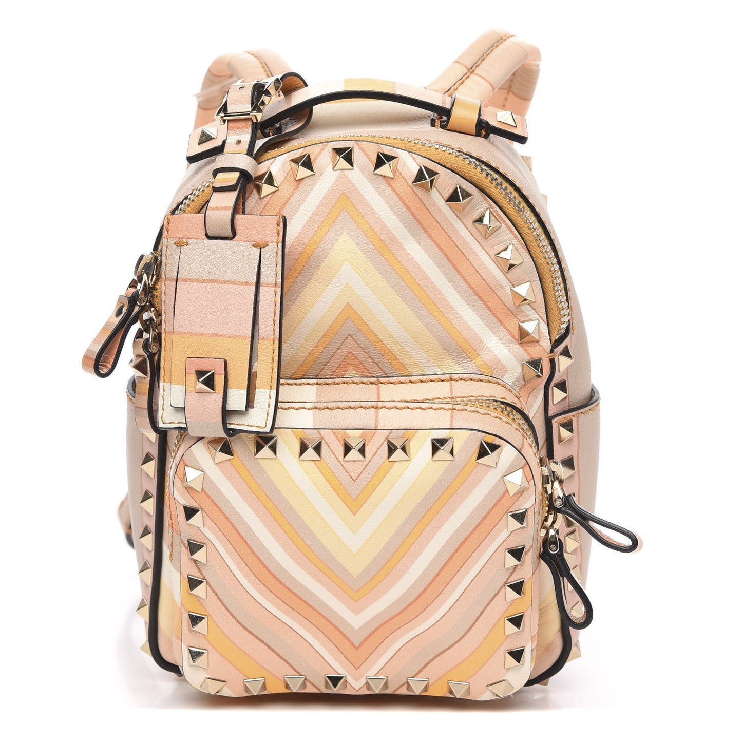 Vitello Native Couture 1975 Mini Rockstud Backpack Multicolor