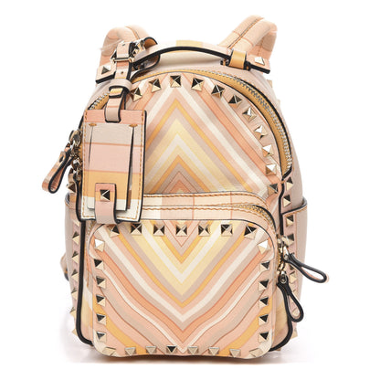 Valentino Garavani Vitello Native Couture 1975 Mini Rockstud Backpack Multicolor 1 of 8