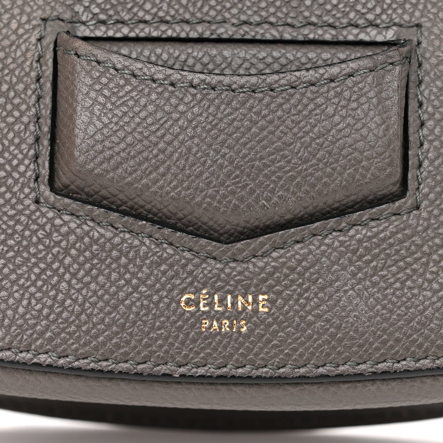 Baby Grained Calfskin Small Trotteur Grey