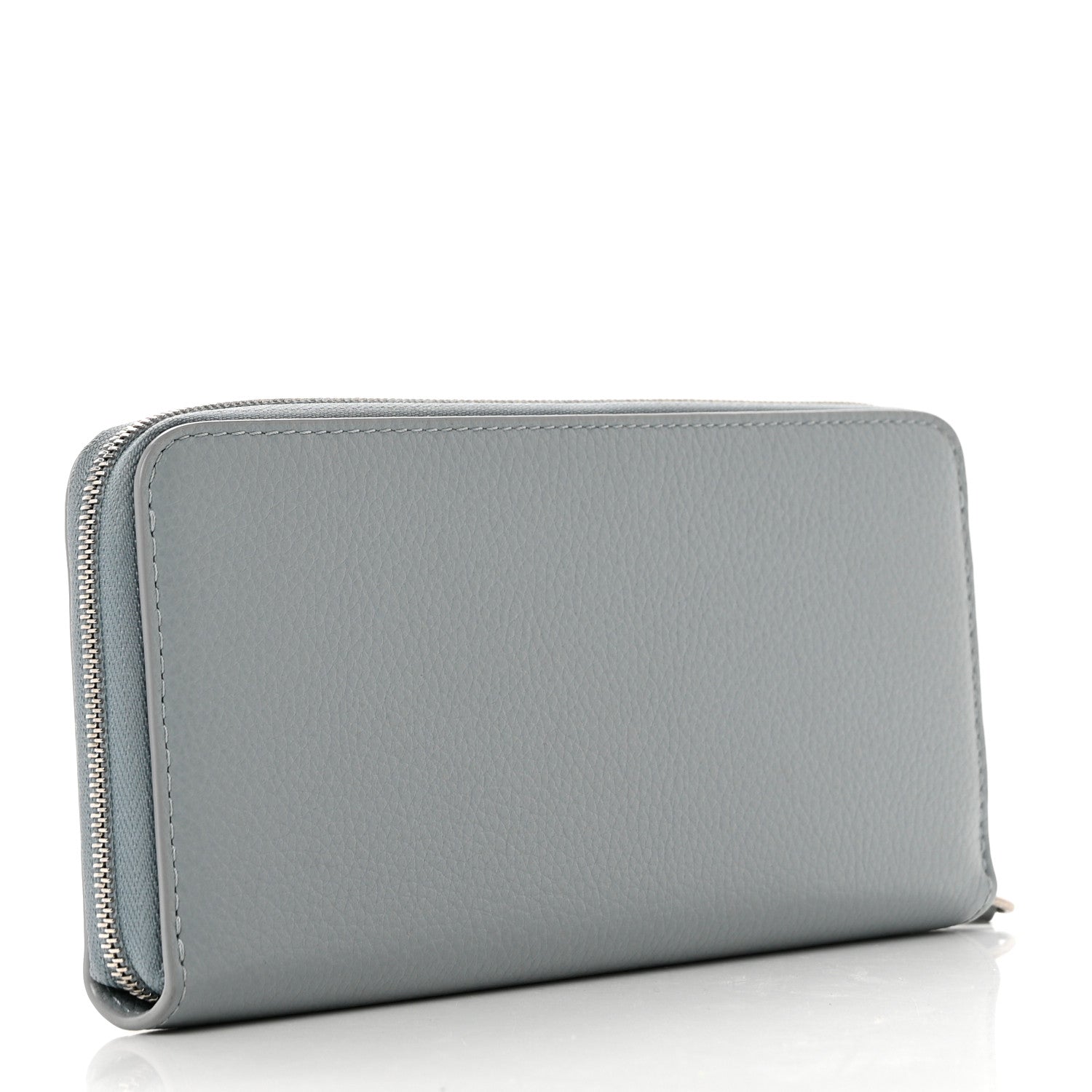 Mulberry Micro Classic Grain Plaque 8 Credit Card Zip Wallet Cloud 3 of 8