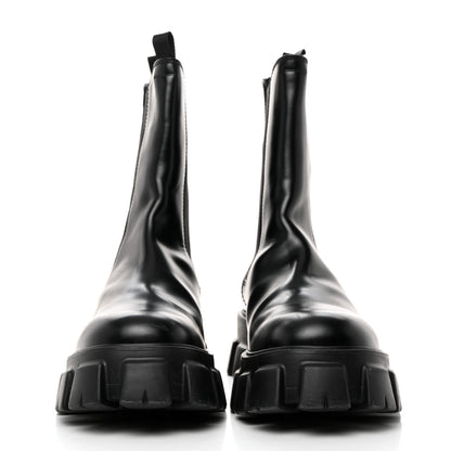 Prada Spazzolato Rois Mens Monolith Chelsea 55mm Tall Boots 11 Black 2 of 8