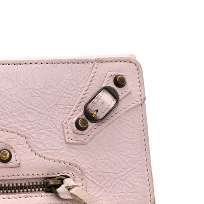 Balenciaga Agneau Classic Hardware Money Wallet Rose Poudre 11 of 12