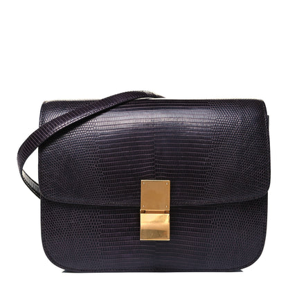 Celine Lizard Medium Classic Box Flap Bag Velvet 1 of 8