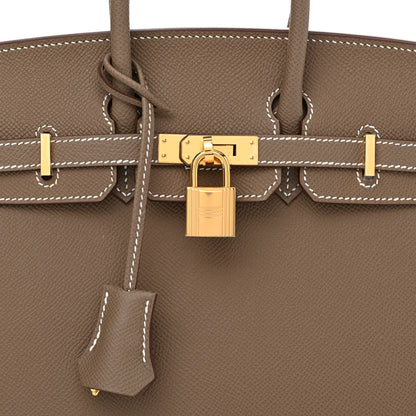 Hermes Epsom Birkin Sellier 25 Etoupe 8 of 11