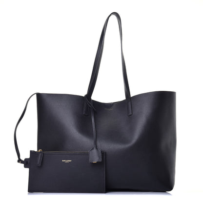 Saint Laurent Calfskin Large Shopping Tote Black 1 of 9