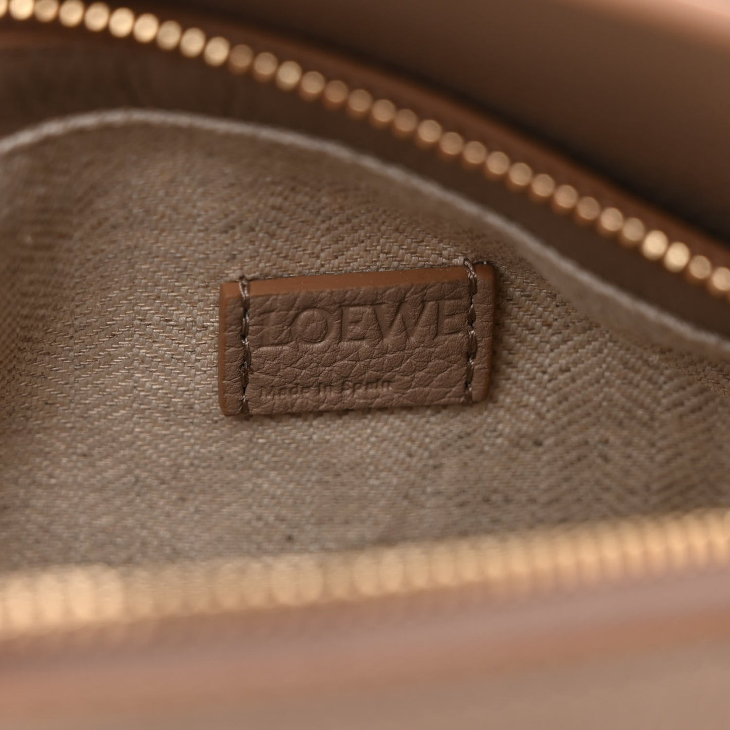 Calfskin Mini Puzzle Edge Bag Sand