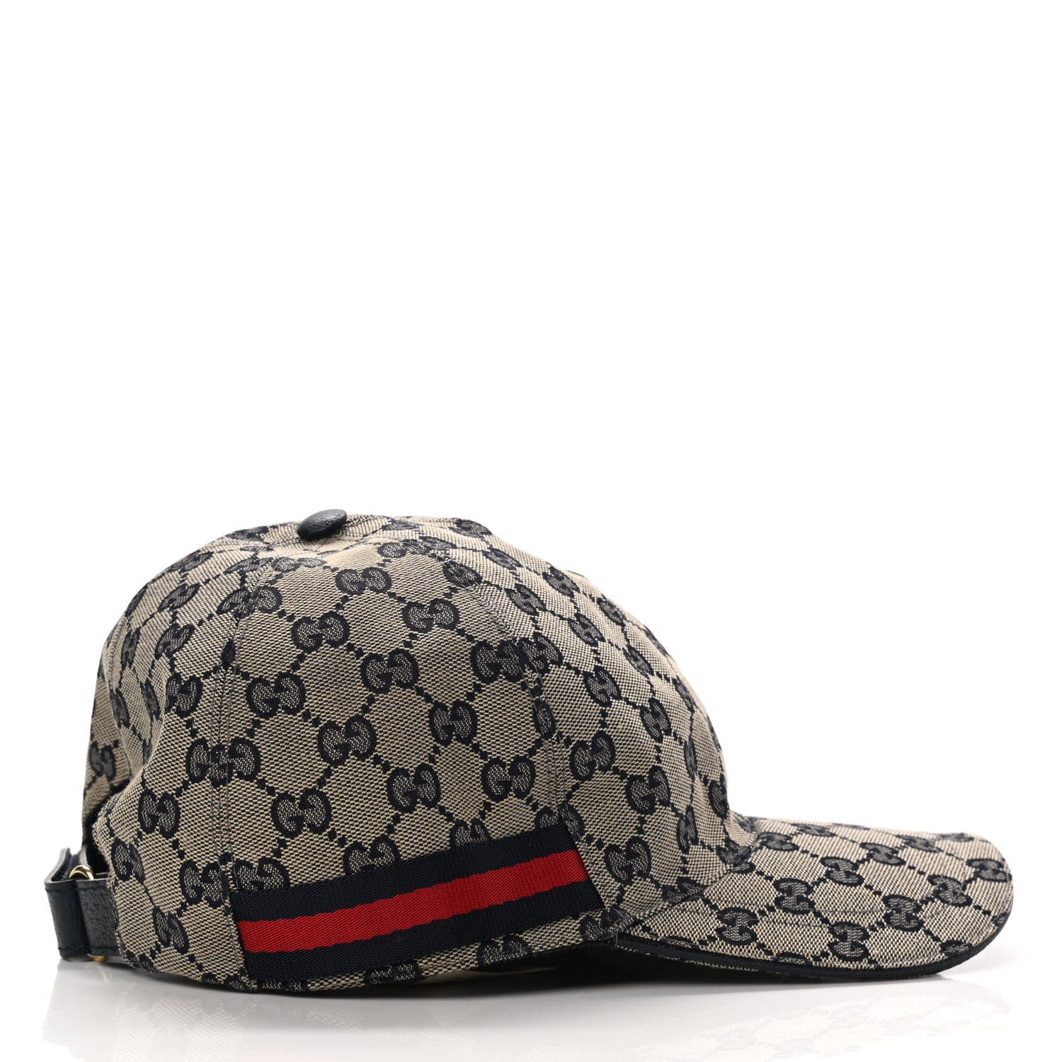 Gucci Monogram Web Baseball Hat XL Beige Blue 5 of 10