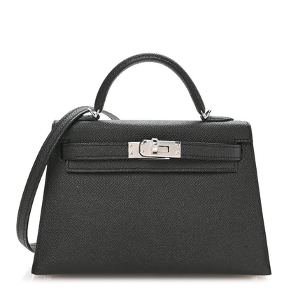 Hermes Epsom Mini Kelly Sellier 20 Black 1 of 11