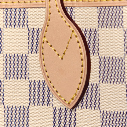 Louis Vuitton Damier Azur Neo Neverfull MM Rose Ballerine 5 of 5