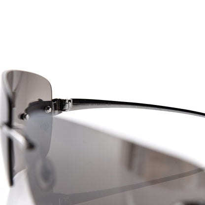 Cartier Panthere De Square Sunglasses Black Silver 6 of 8