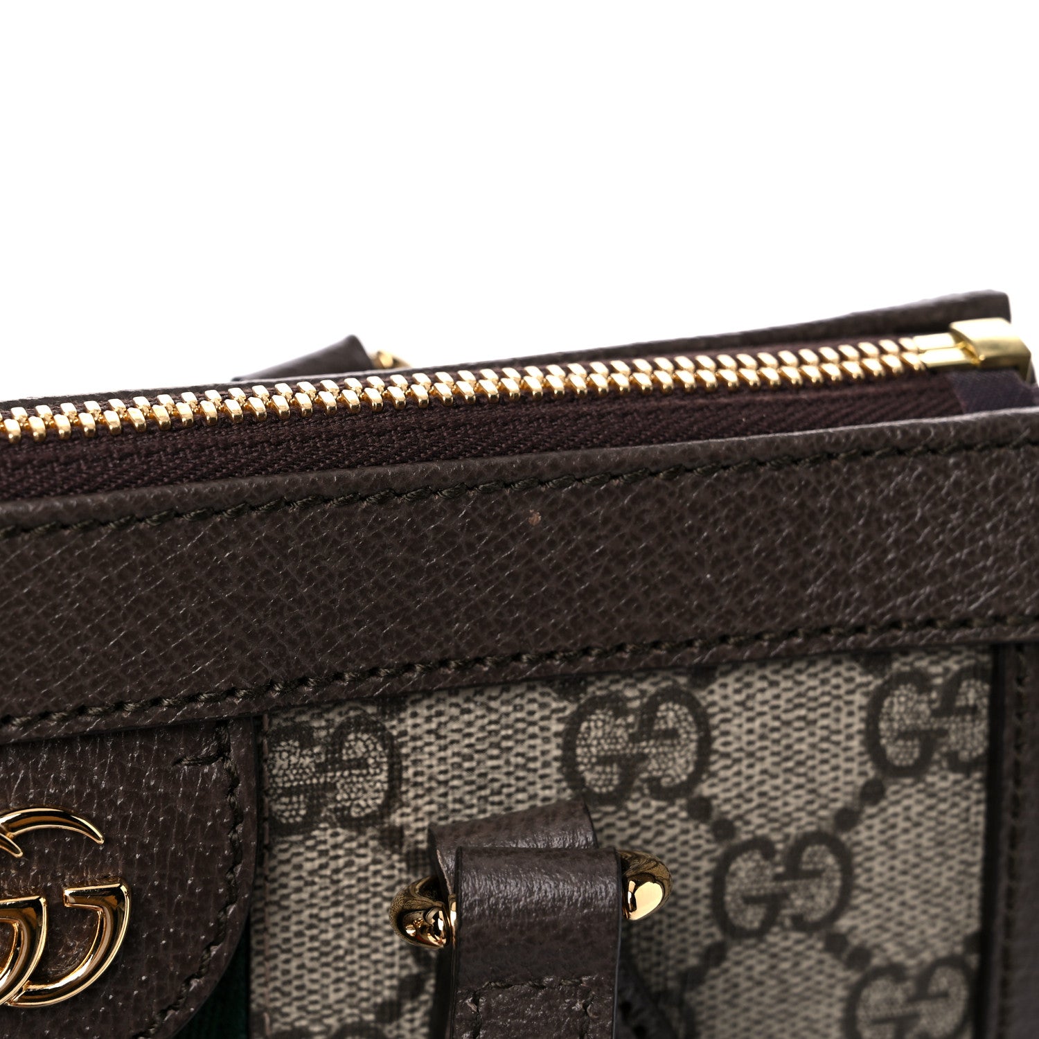Gucci GG Supreme Monogram Small Ophidia Tote Bag Brown 11 of 12