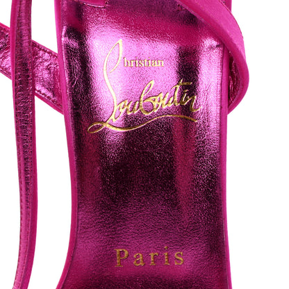 Christian Louboutin Satin Loubigirl 100 Sandals 38 Pink 7 of 13