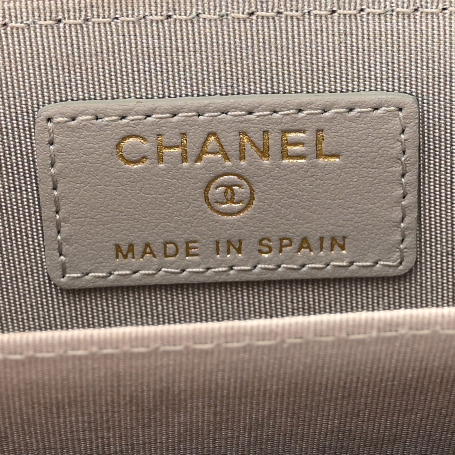 Chanel Caviar Quilted Boy Zip Around Coin Purse Wallet Grey 6 of 8